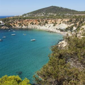 Blue sea at Ibiza
